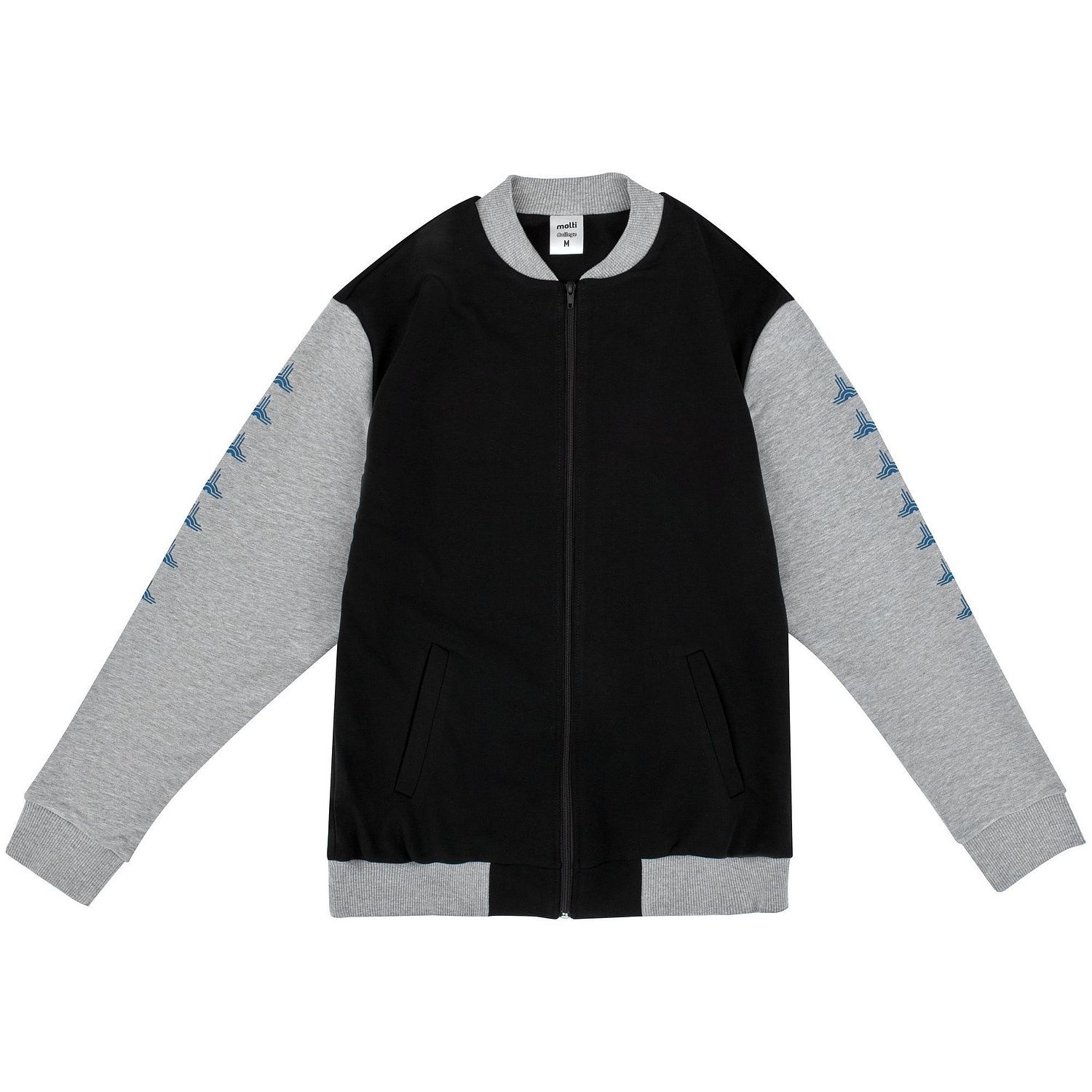 Бомбер College, бордовый с логотипом