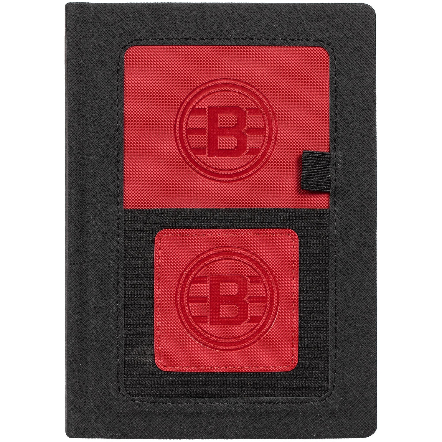 Ежедневник Mobile на заказ, недатированный, черно-красный с логотипом