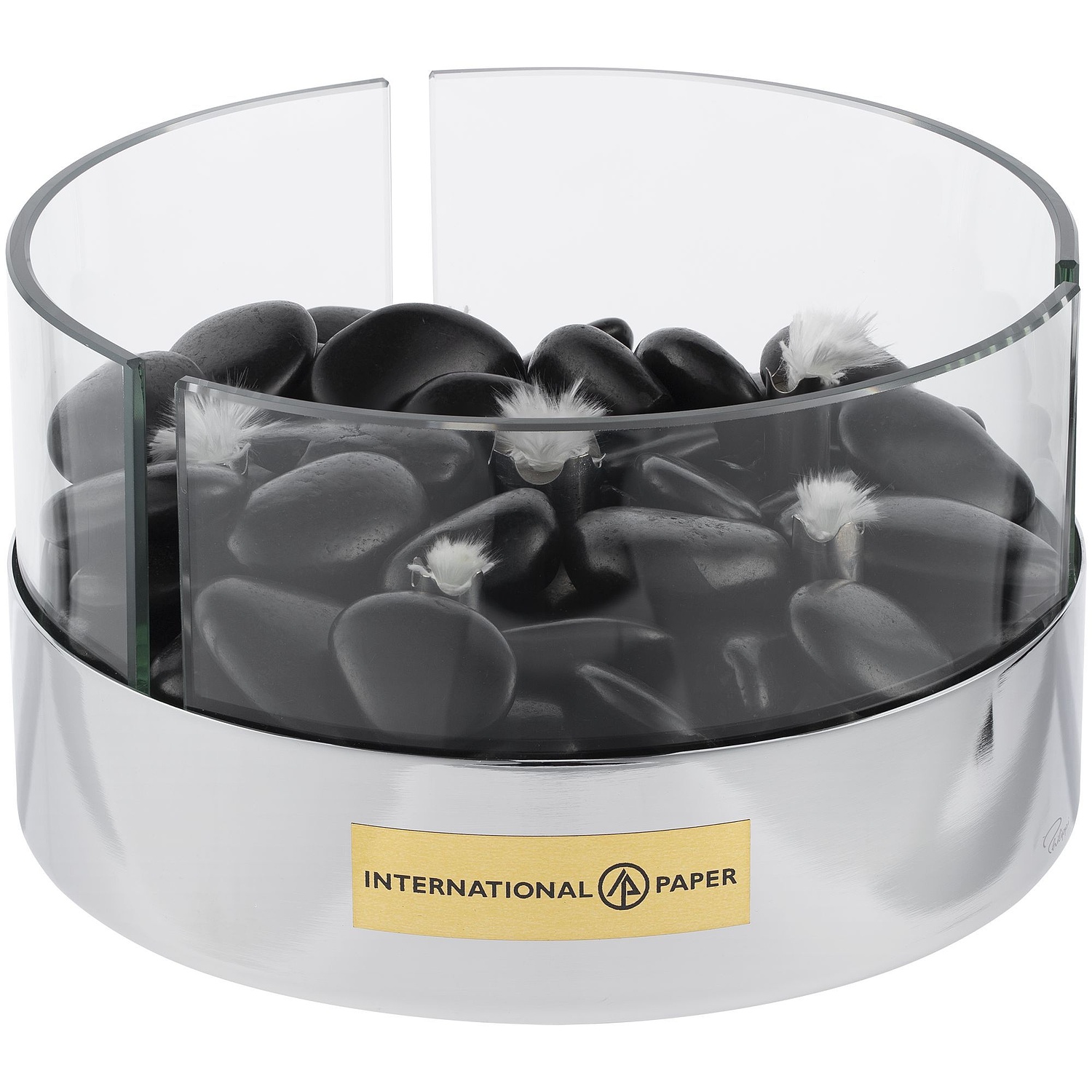 Настольный камин Magnifique с базальтовыми камнями, ver.2