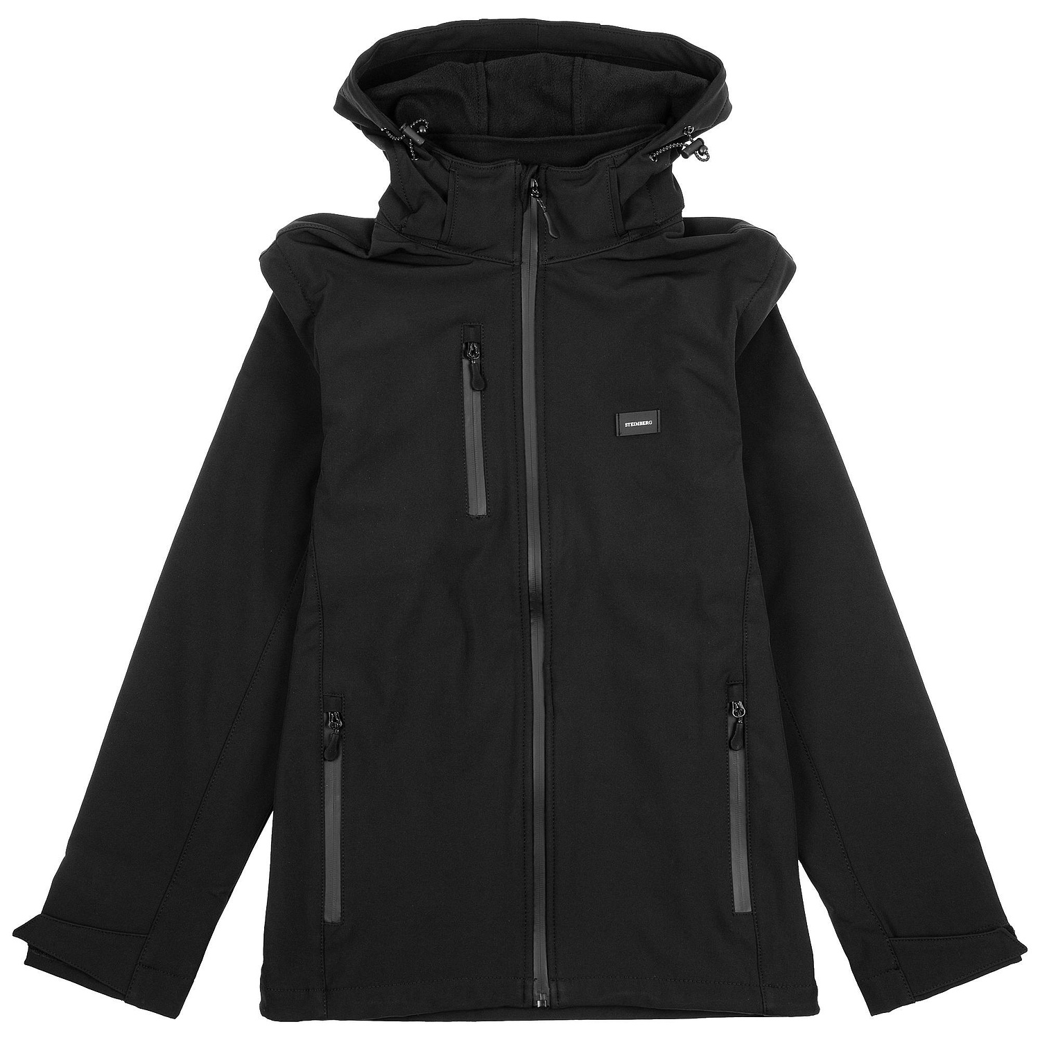 Лейбл из ПВХ Dzeta, XS, черный с логотипом