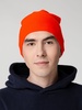 Шапка Hey, красно-оранжевая (кармин) с логотипом