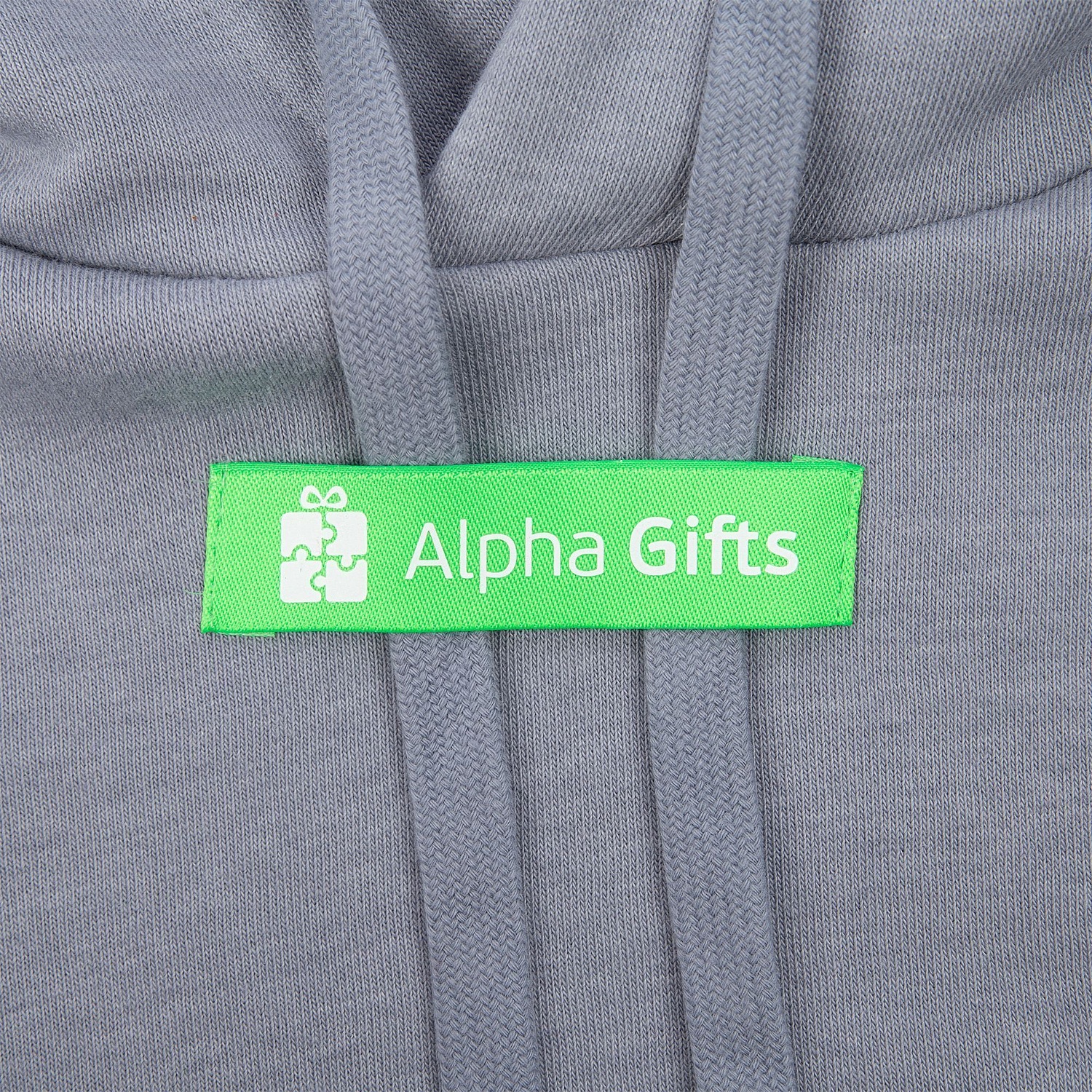 Худи унисекс H2, серое с логотипом