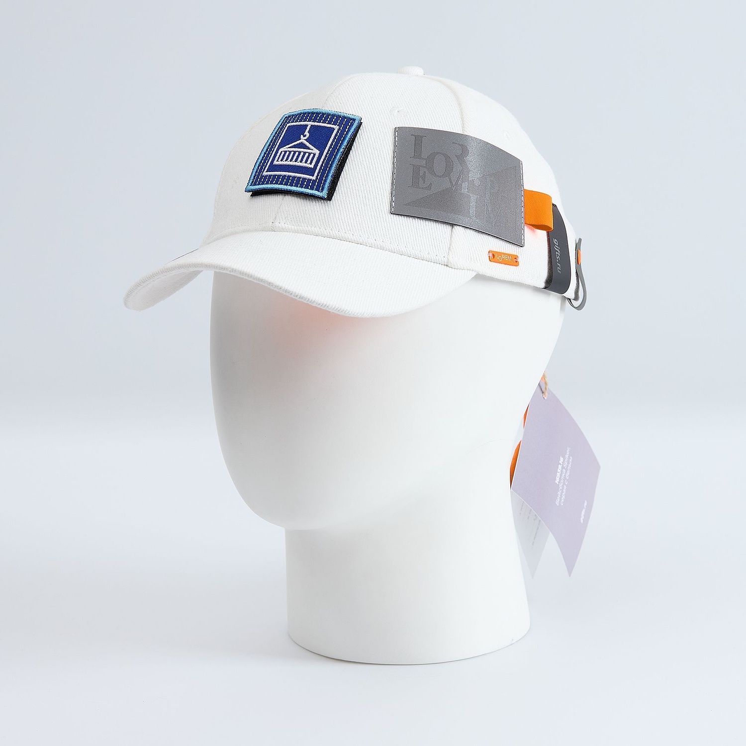 Бейсболка Hillside, бежевая с логотипом