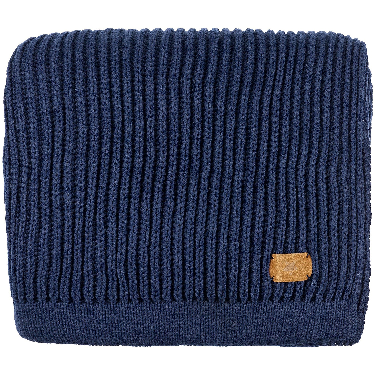 Плед Shirr, темно-синий (сапфир)