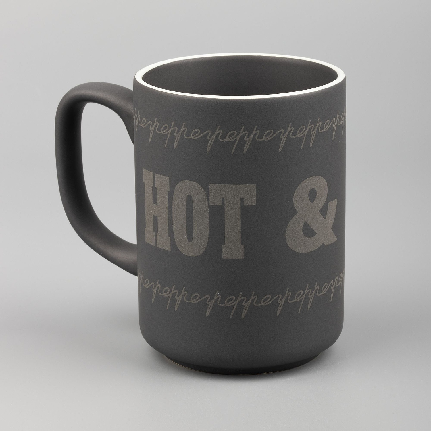 Кружка Mugful, темно-серая (графитовая) с логотипом