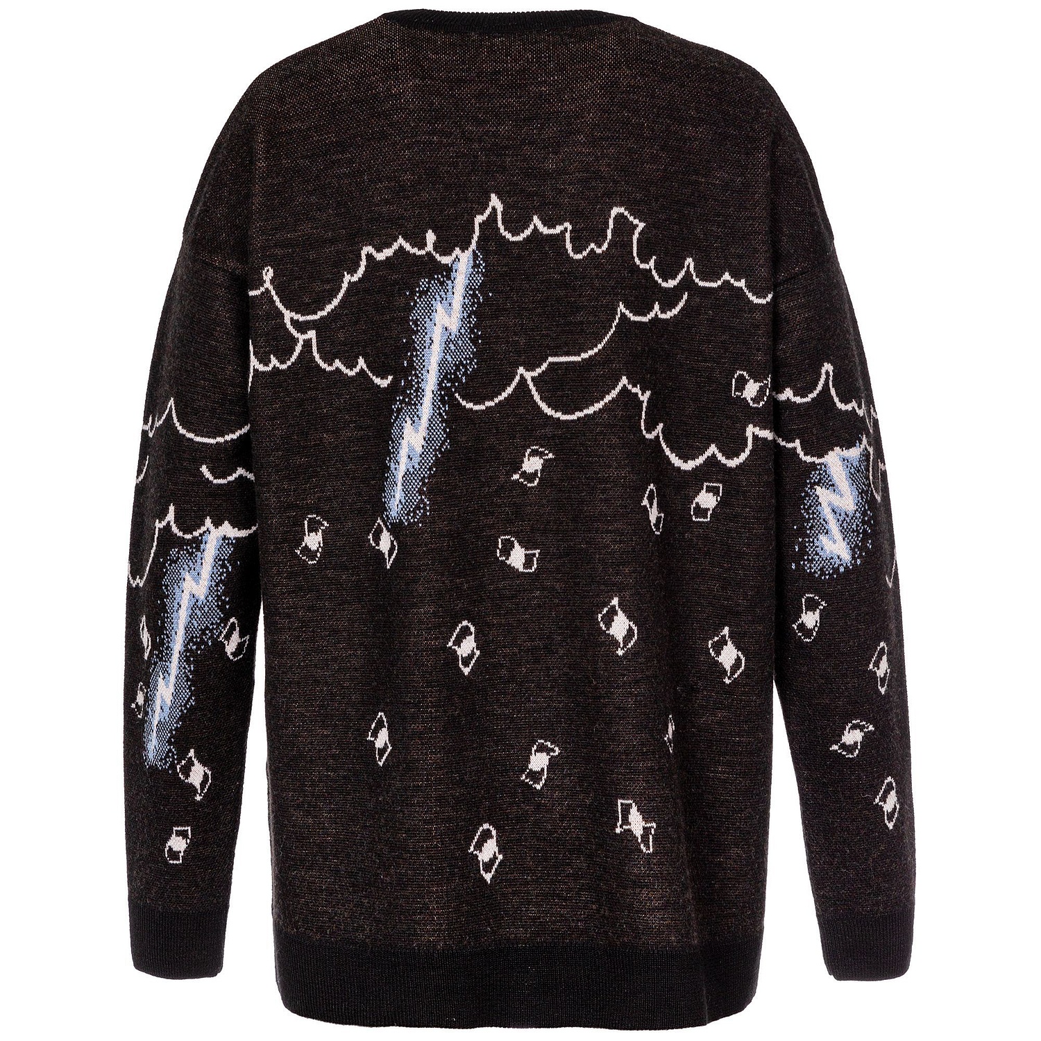 Свитер оверсайз на заказ Tricksy Net, полушерсть с логотипом