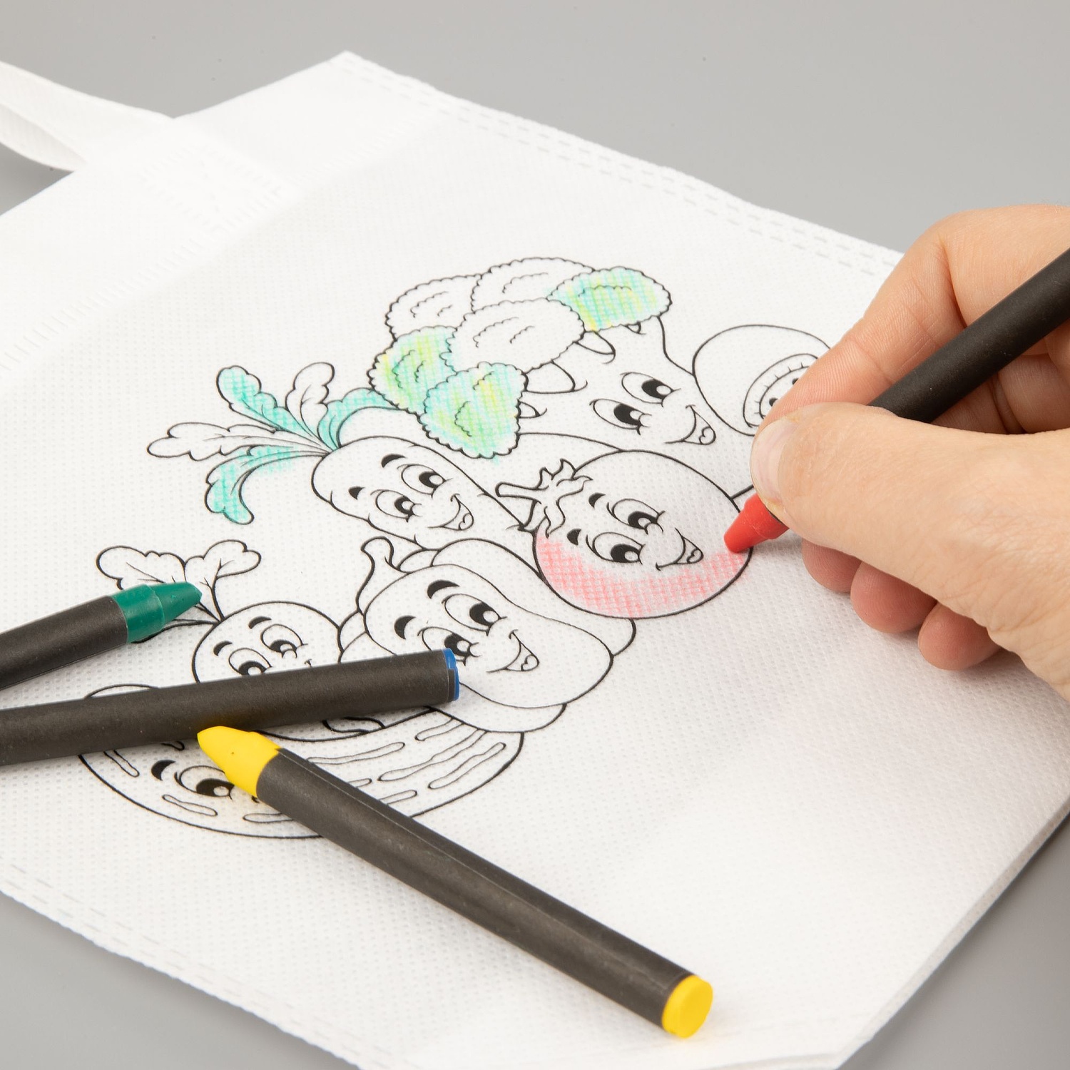 Сумка для раскрашивания Create, белая с логотипом