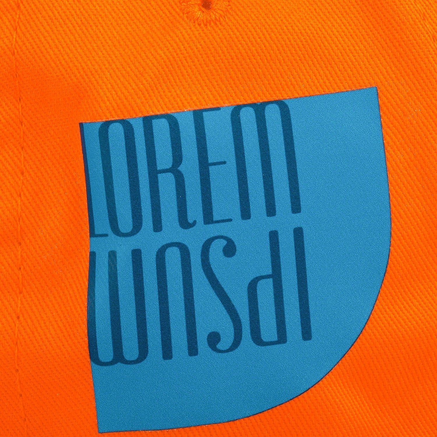 Бейсболка Apollo, оранжевая с логотипом