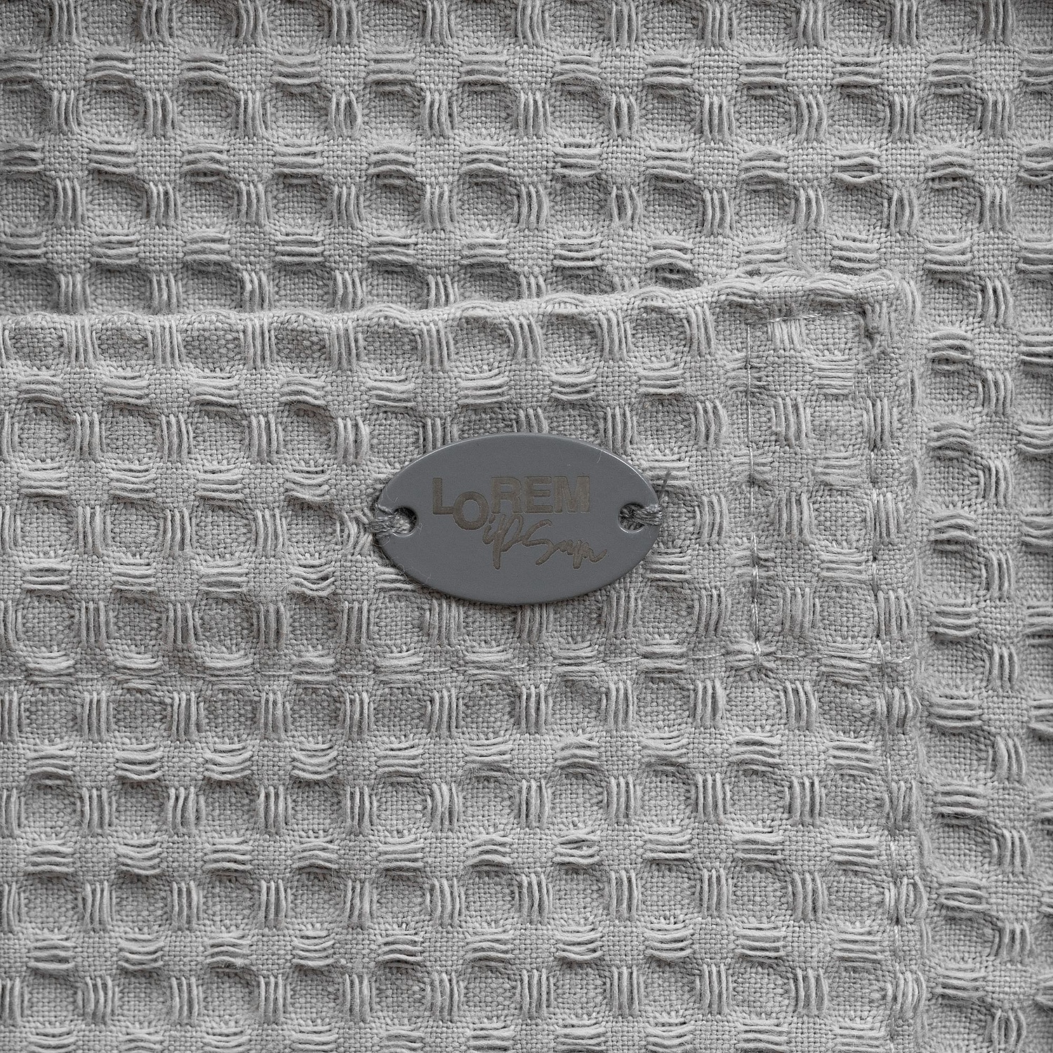 Килт вафельный женский Onsen, светло-серый, единый размер с логотипом