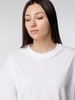 Футболка оверсайз женская Boxy Women, бежевая (льняная) с логотипом