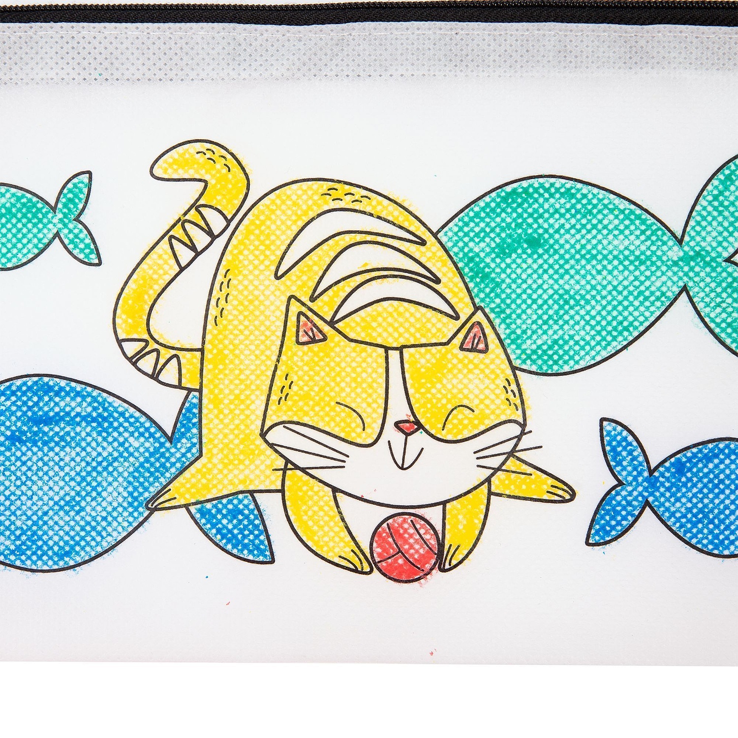 Пенал для раскрашивания Create, белый с логотипом