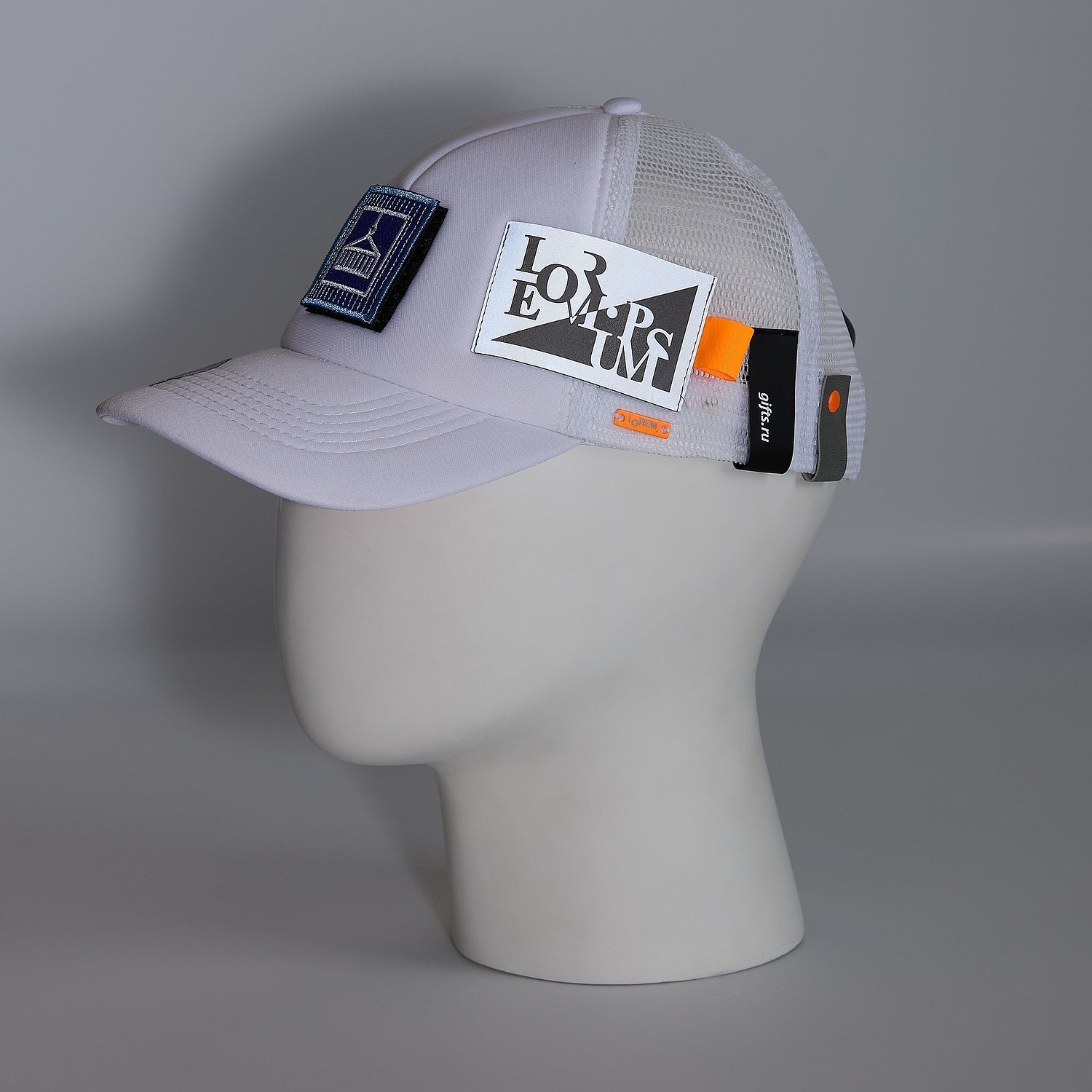 Бейсболка Sunbreaker, темно-синяя с белым с логотипом