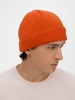 Шапка ComFleece, темно-оранжевая (кирпичная) с логотипом