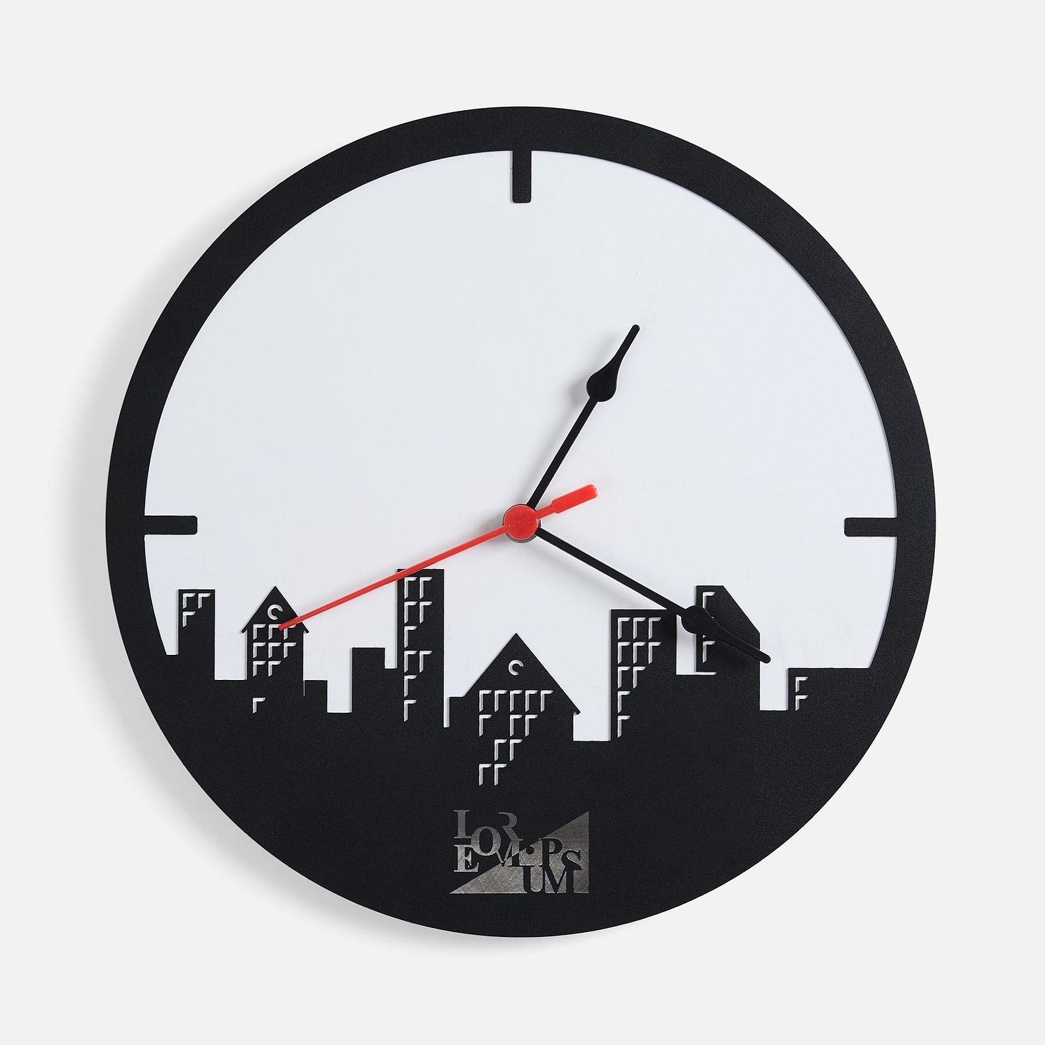 Часы «Города», черные