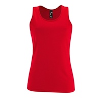 Майка женская Sporty TT Women, красная с логотипом