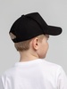 Бейсболка детская Standard Kids, черная с логотипом
