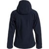 Куртка женская Hooded Softshell темно-синяя с логотипом