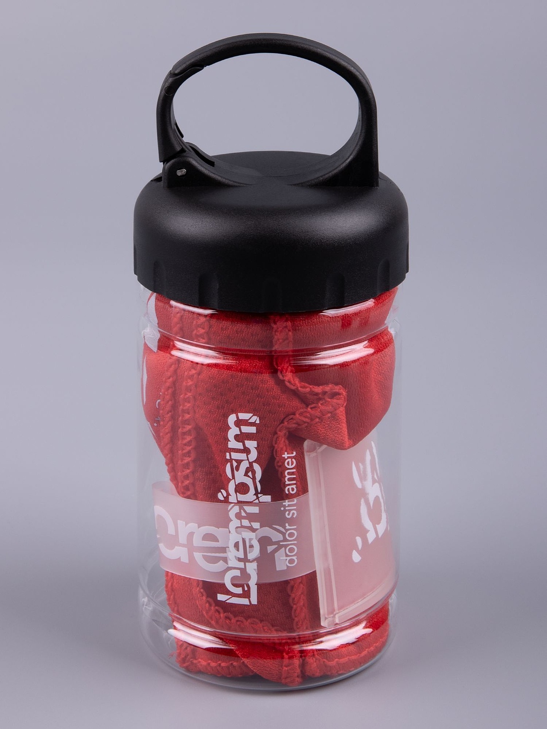 Охлаждающее полотенце Frio Mio в бутылке, красное