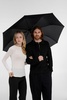 Складной зонт U.090, черный с логотипом