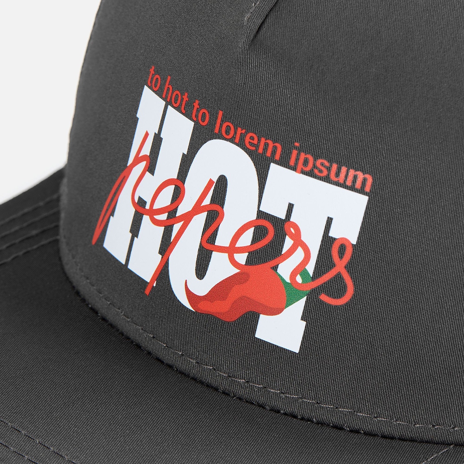 Бейсболка Seguro, серая с логотипом