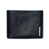 Портмоне Piquadro Blue Square, черное с логотипом