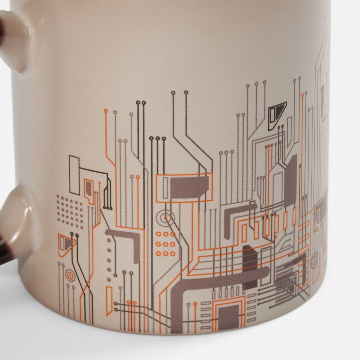 Кружка-хамелеон On Display, матовая, черная со светло-синим с логотипом