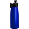 Спортивная бутылка Rally, синяя с логотипом