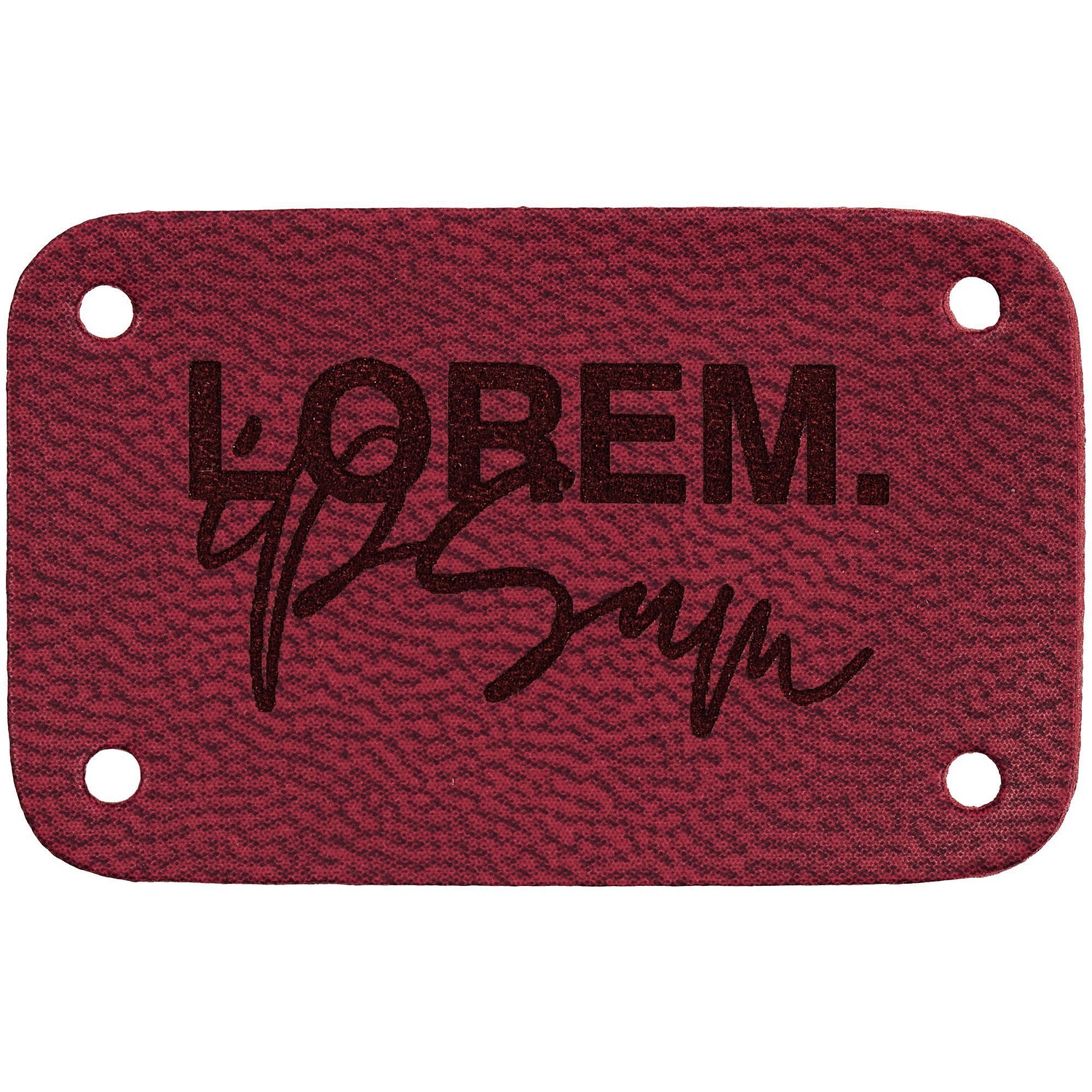 Лейбл Eta Latte, S, винный с логотипом