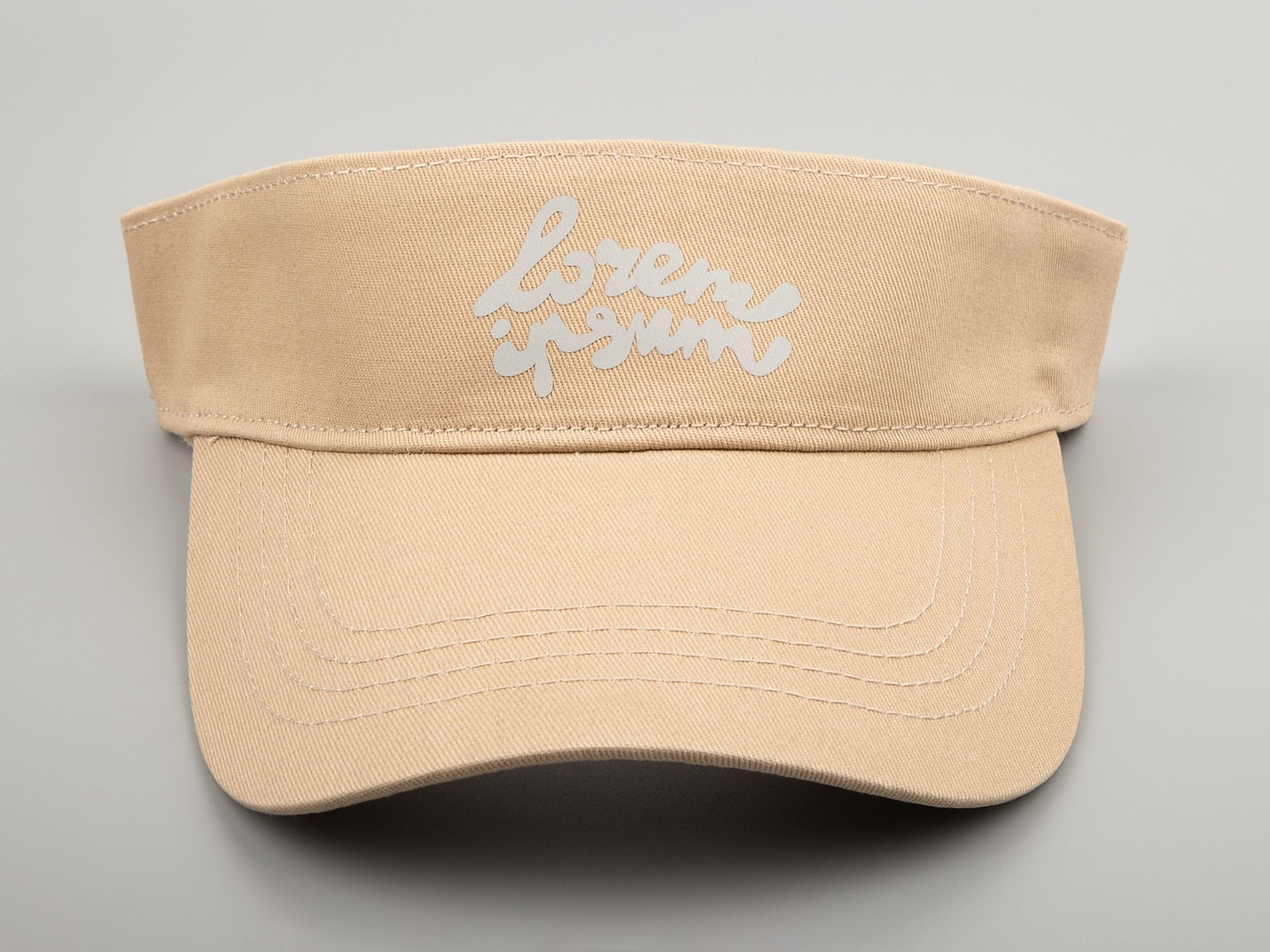 Козырек Viseros, бежевый с логотипом