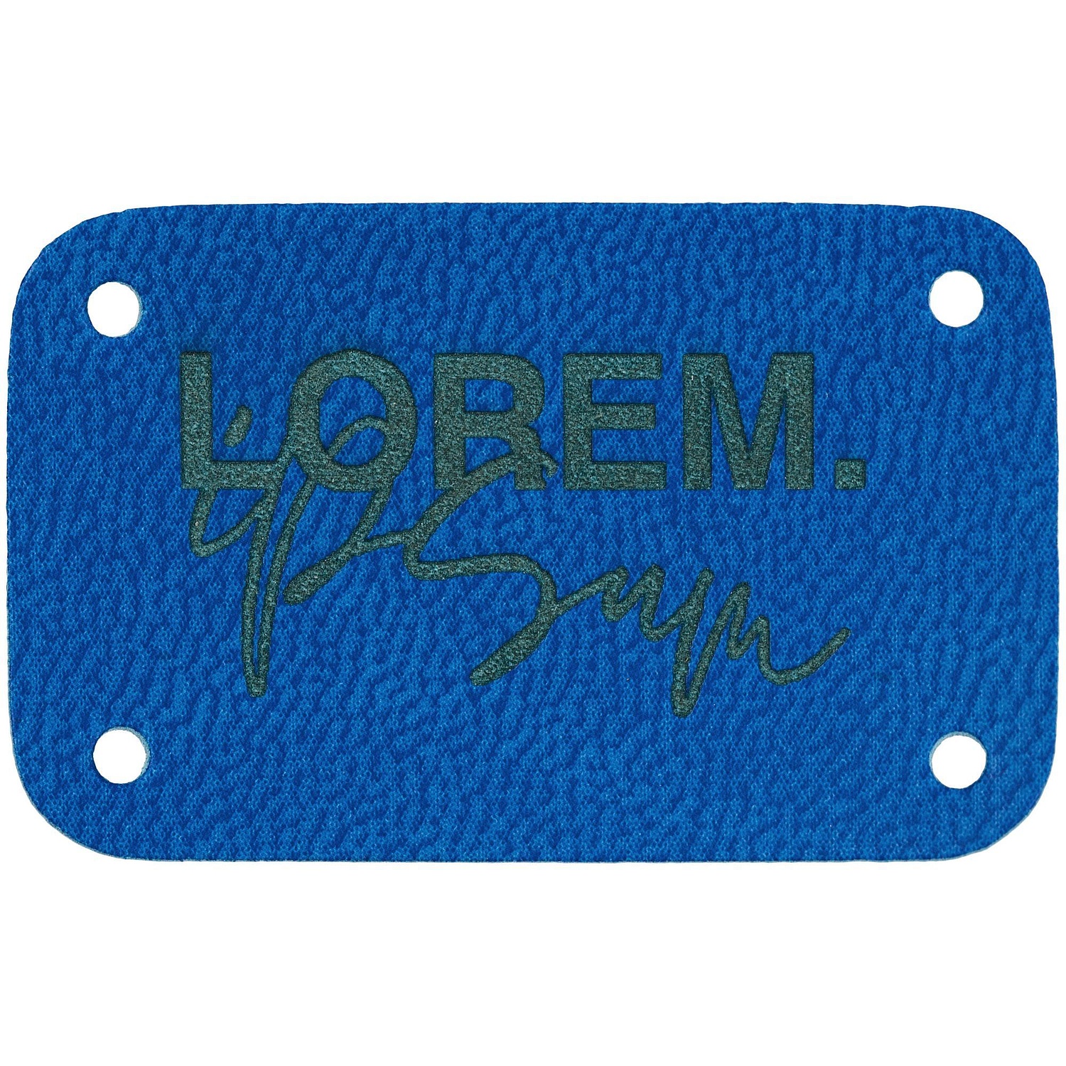 Лейбл Eta Latte, S, синий с логотипом