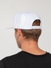 Бейсболка Snapback с прямым козырьком, белая с логотипом