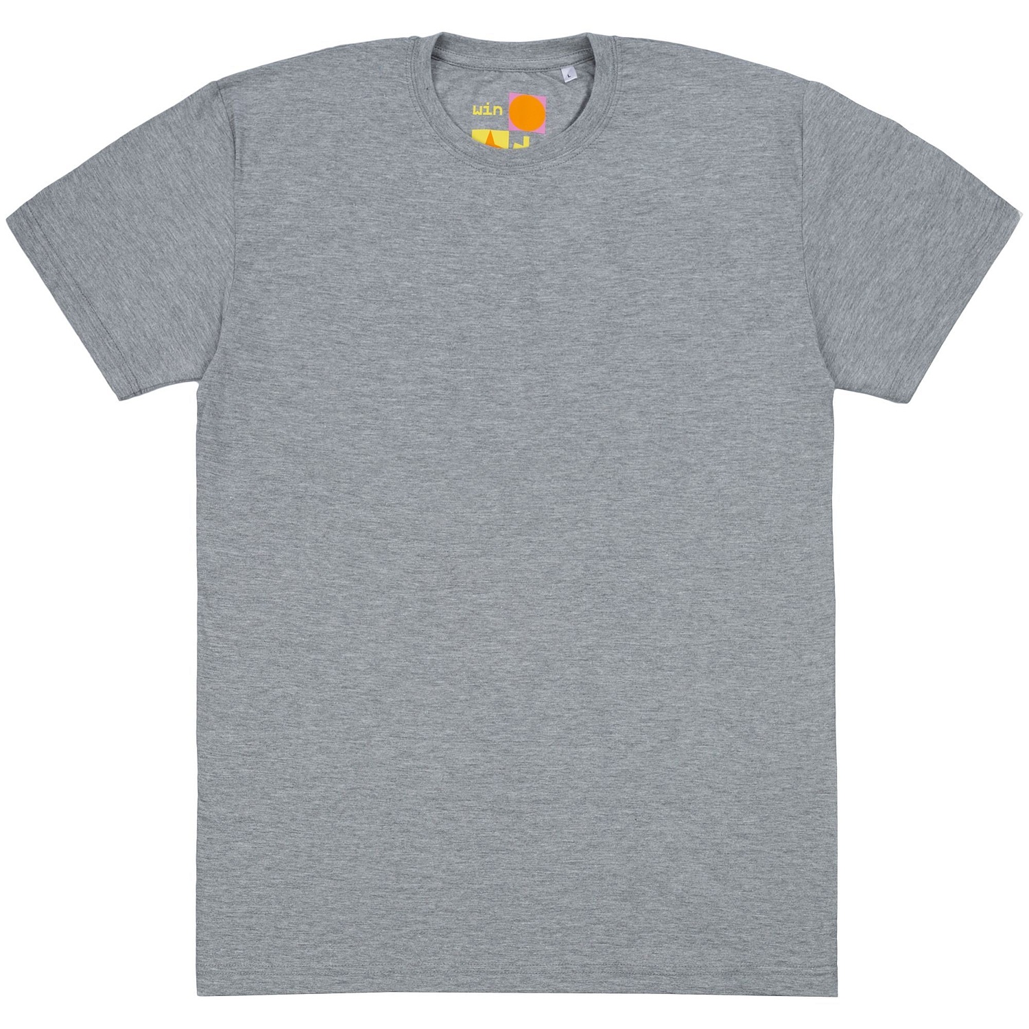 Футболка унисекс T-Bolka 160, серый меланж с логотипом