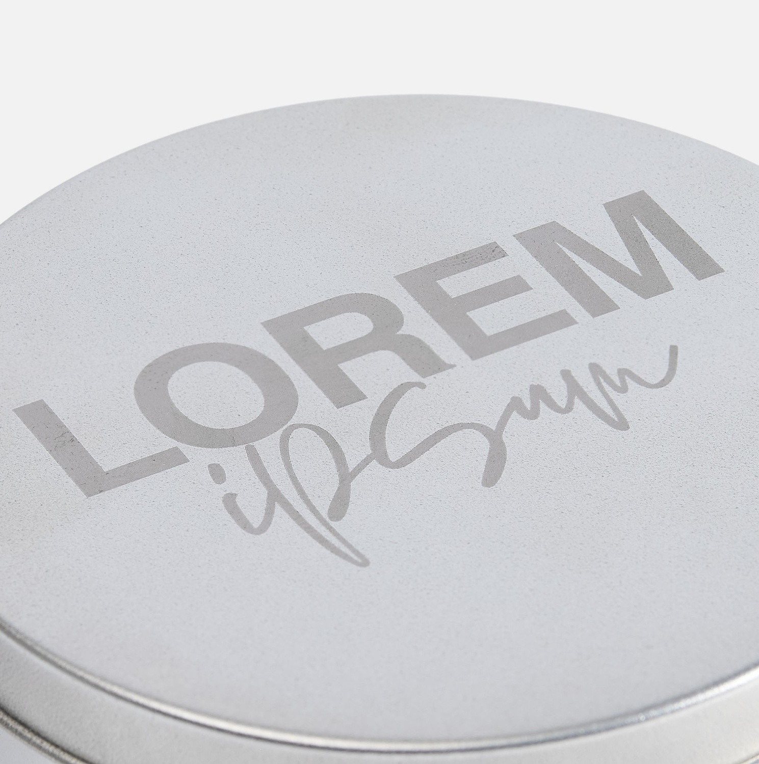 Коробка Pragmax S, круглая, серебристая