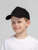 Бейсболка детская Standard Kids, черная с логотипом