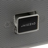 Беспроводная стереоколонка Uniscend Roombox, светло-серая с логотипом