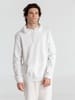 Толстовка с капюшоном унисекс Hoodie, белая с логотипом