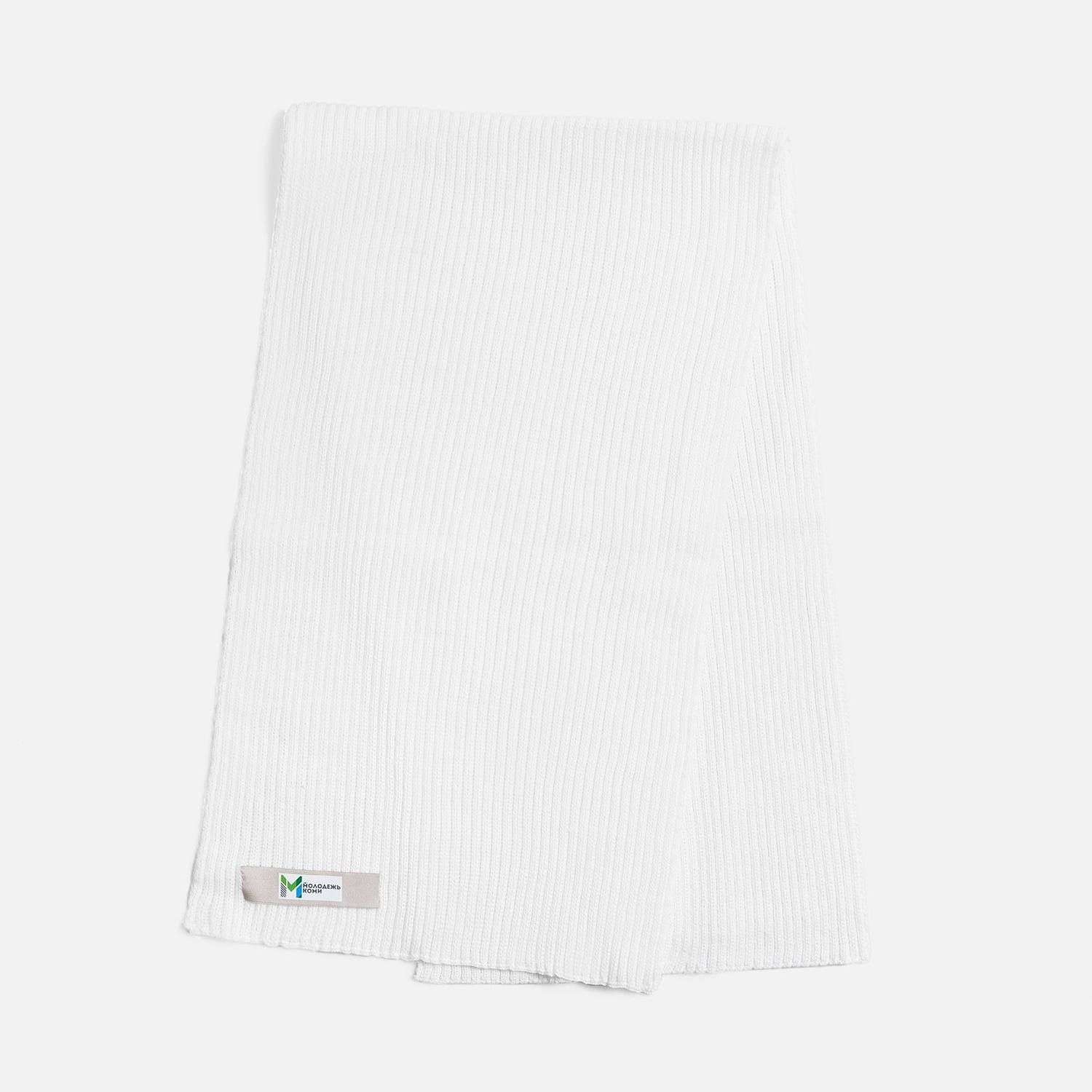 Лейбл тканевый Epsilon, S, светло-серый с логотипом