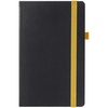 Ежедневник Ton, недатированный, черный с желтым с логотипом