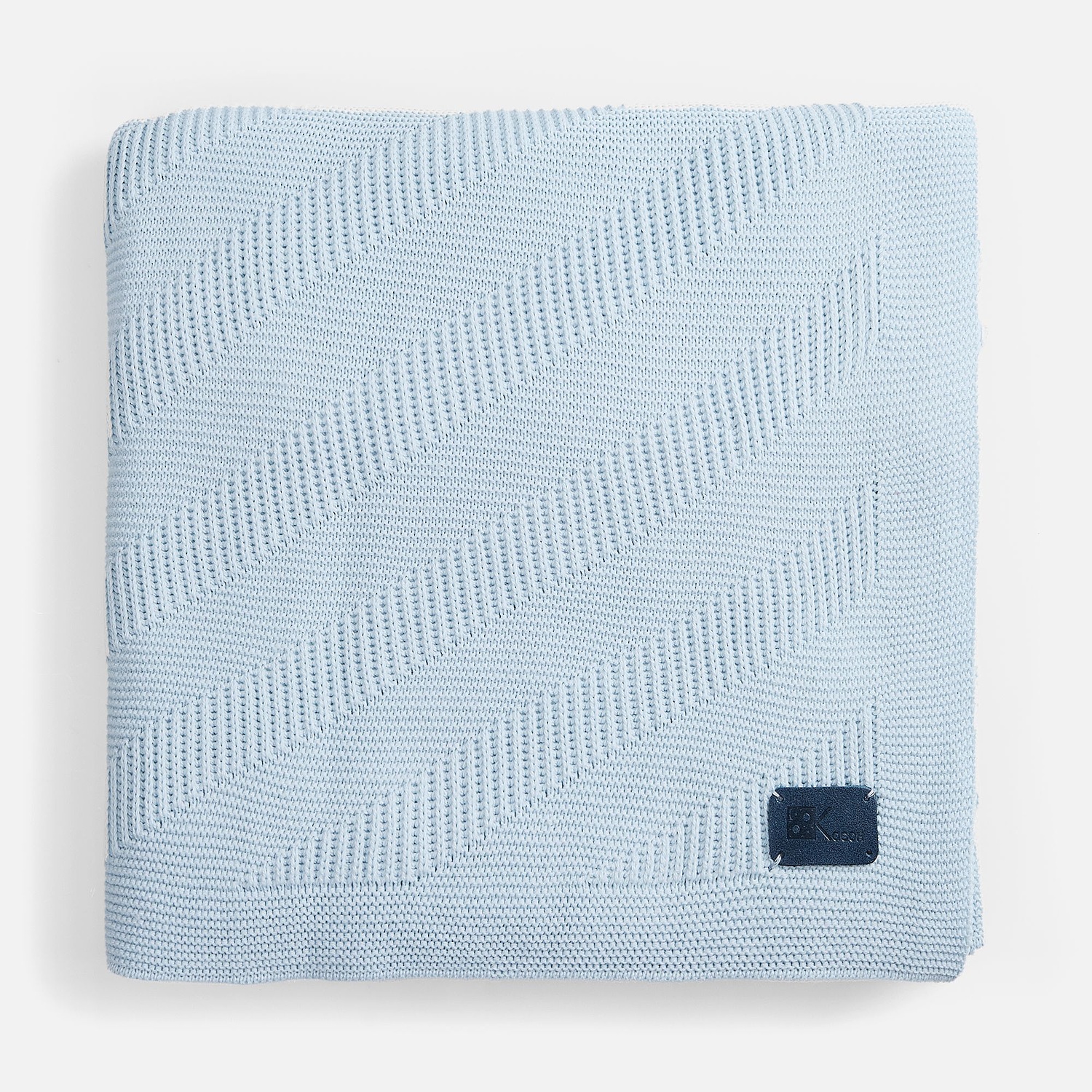 Лейбл кожаный Beta, S, синий с логотипом