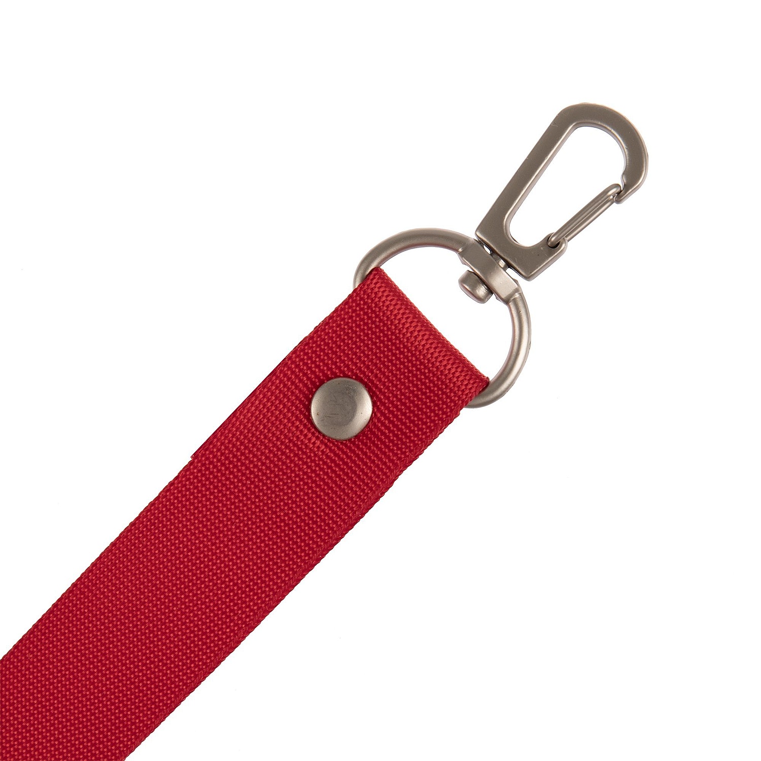 Застежка-карабин Snap Hook, M, серебристая с логотипом