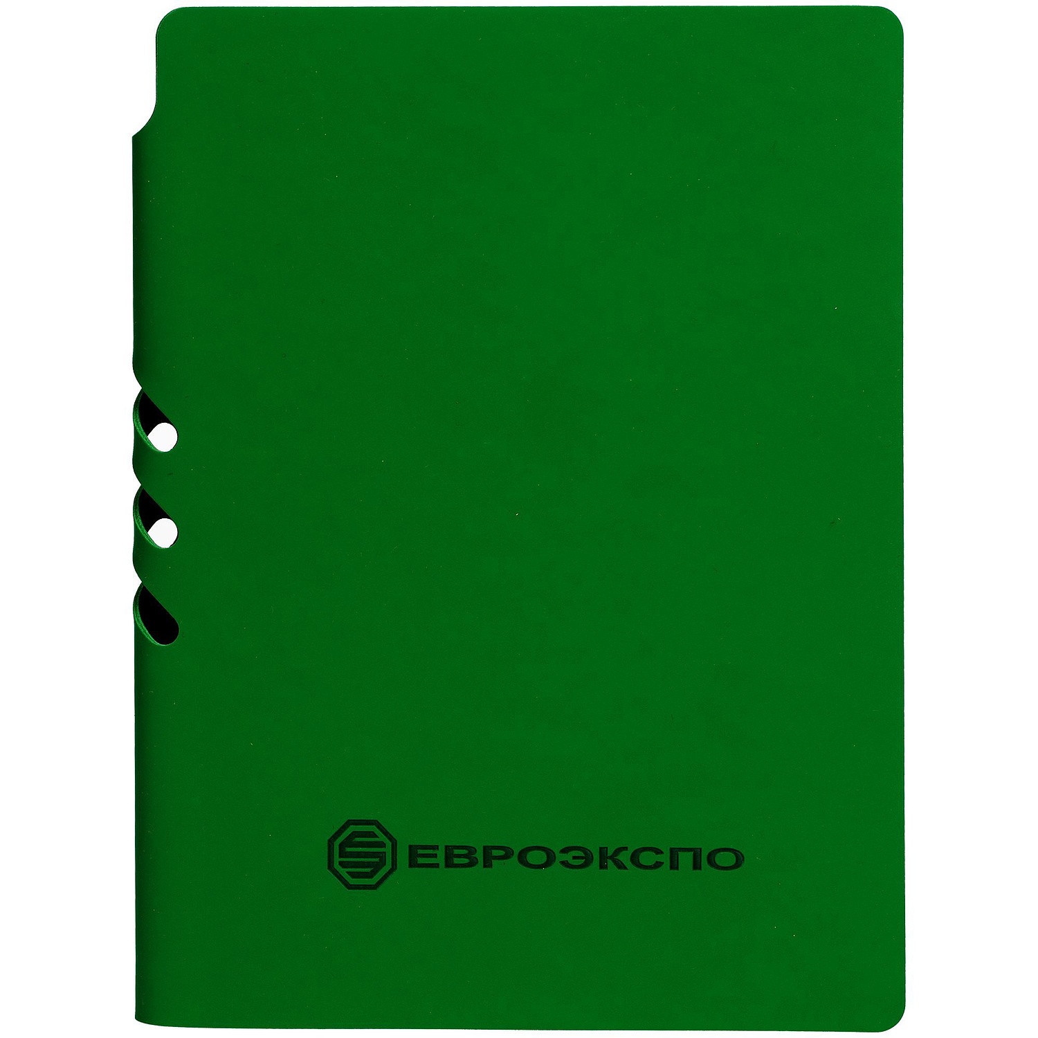 Ежедневник Flexpen Shall, недатированный, зеленый с логотипом