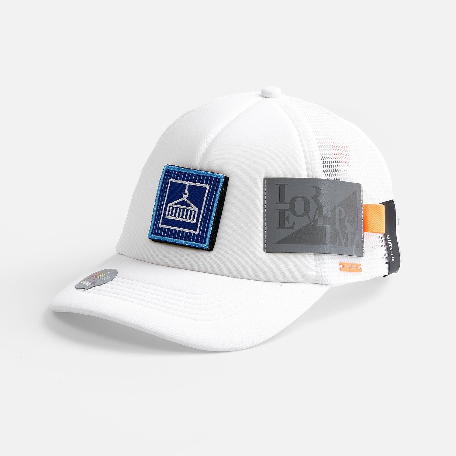 Бейсболка Bubble, зеленый неон с белым с логотипом