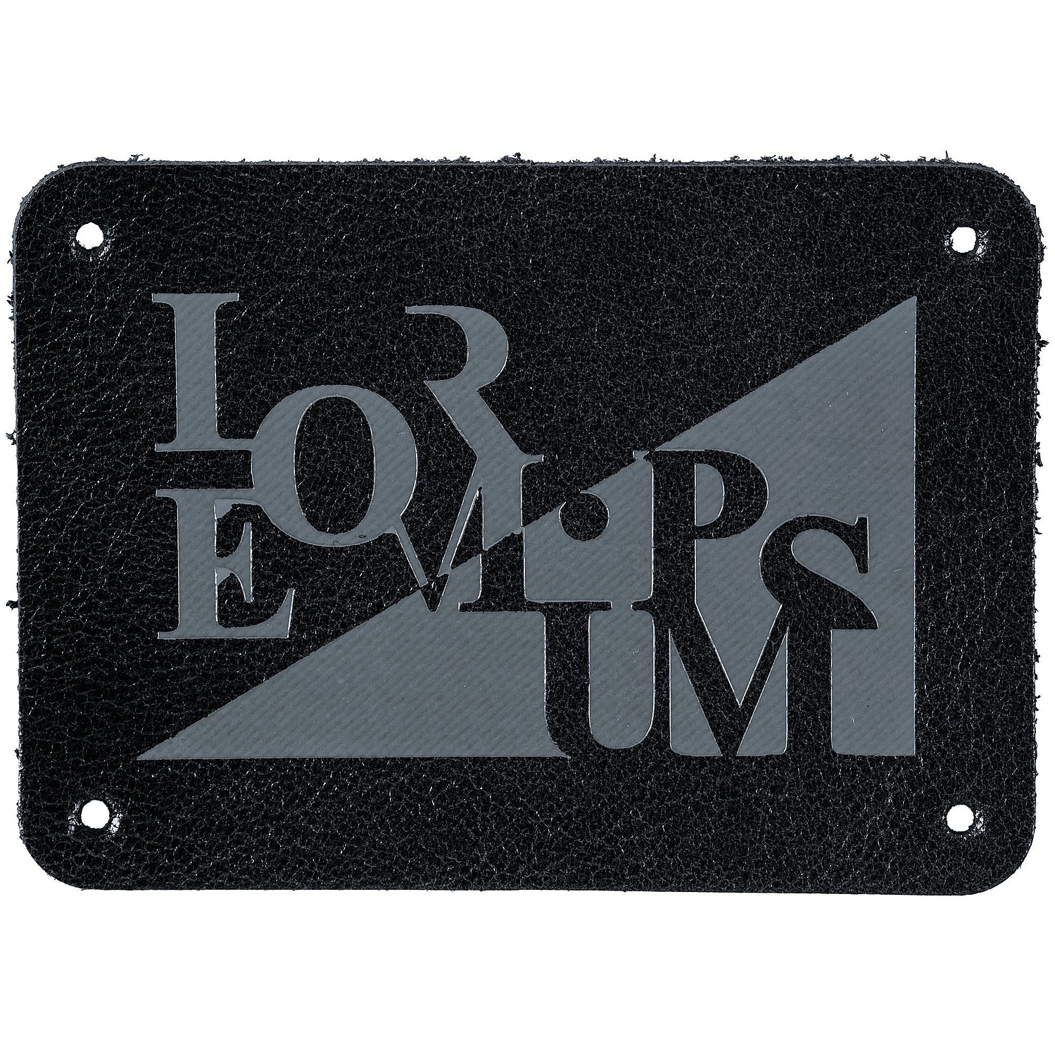 Лейбл кожаный Beta, XL, черный с логотипом