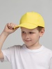 Бейсболка детская Standard Kids, желтая с логотипом