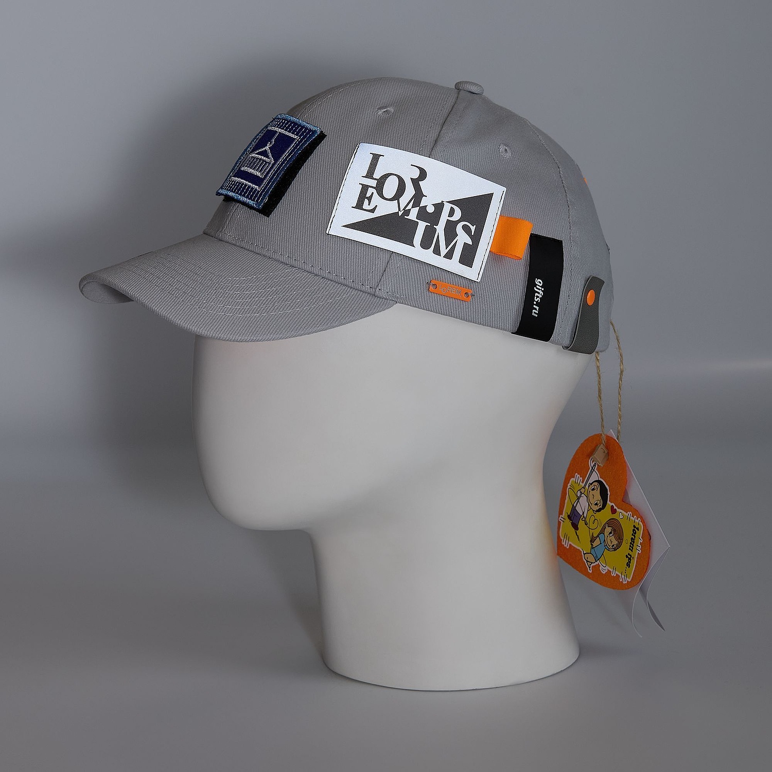 Бейсболка Long Beach, красная с белым