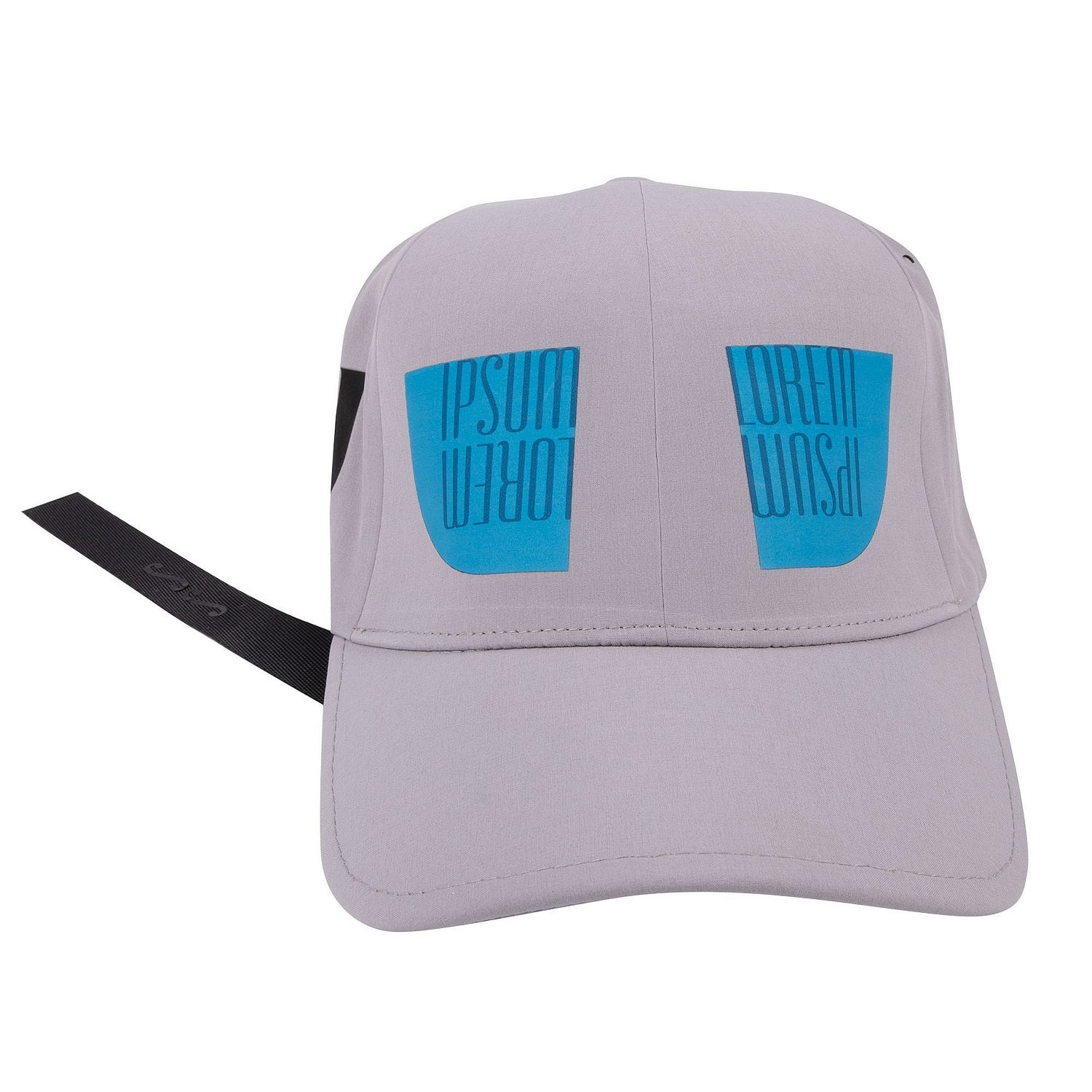 Бейсболка Kosmos, серая с логотипом