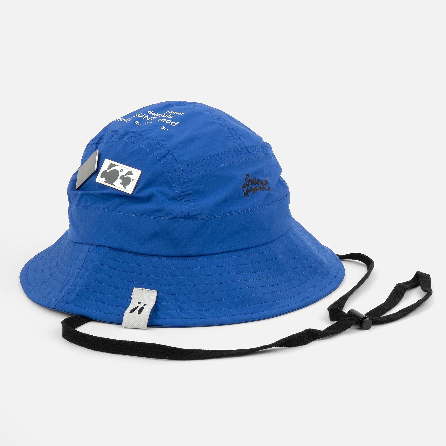 Панама Ben Mac, ярко-синяя с логотипом