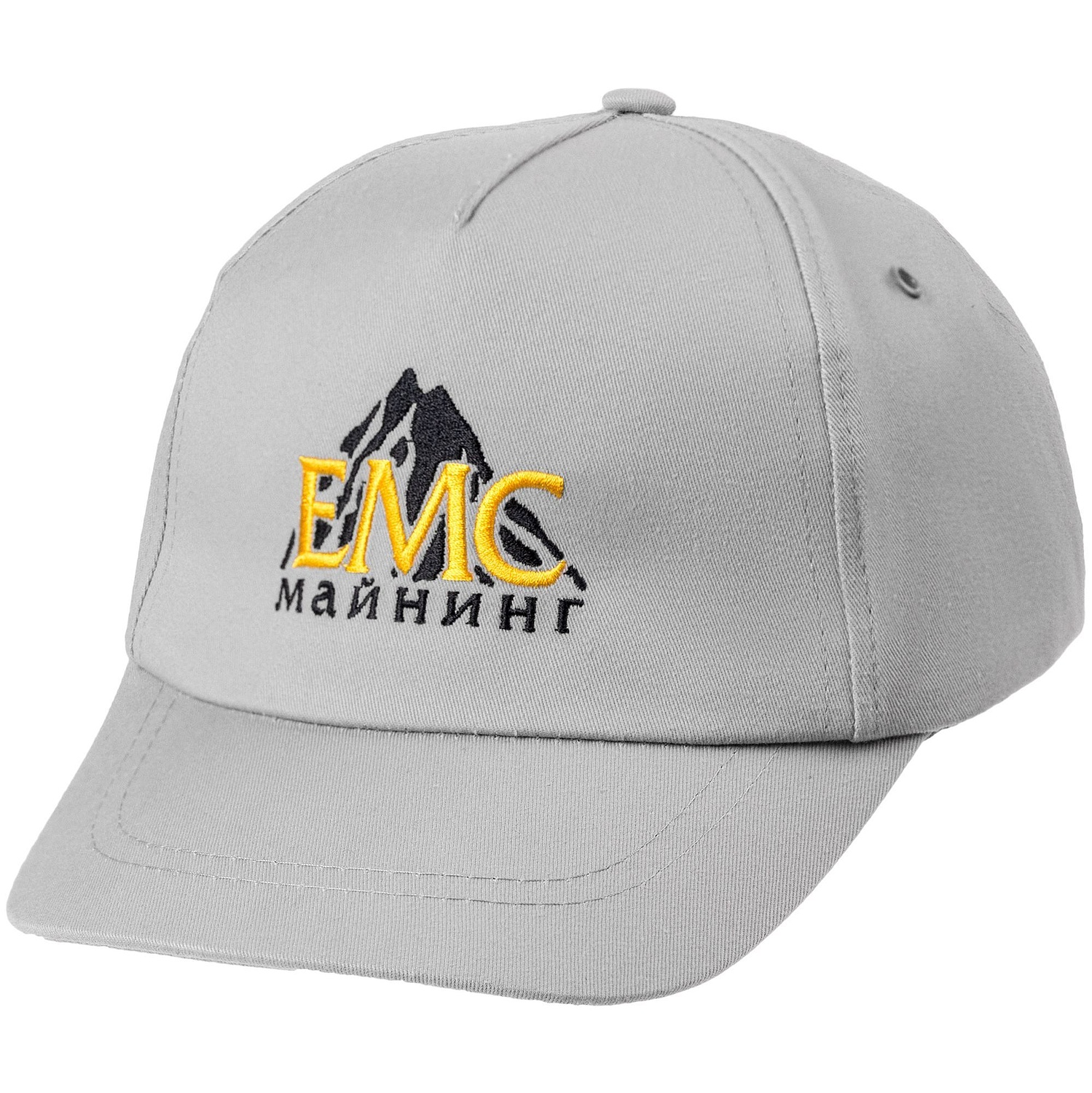 Бейсболка Convention, серая с логотипом