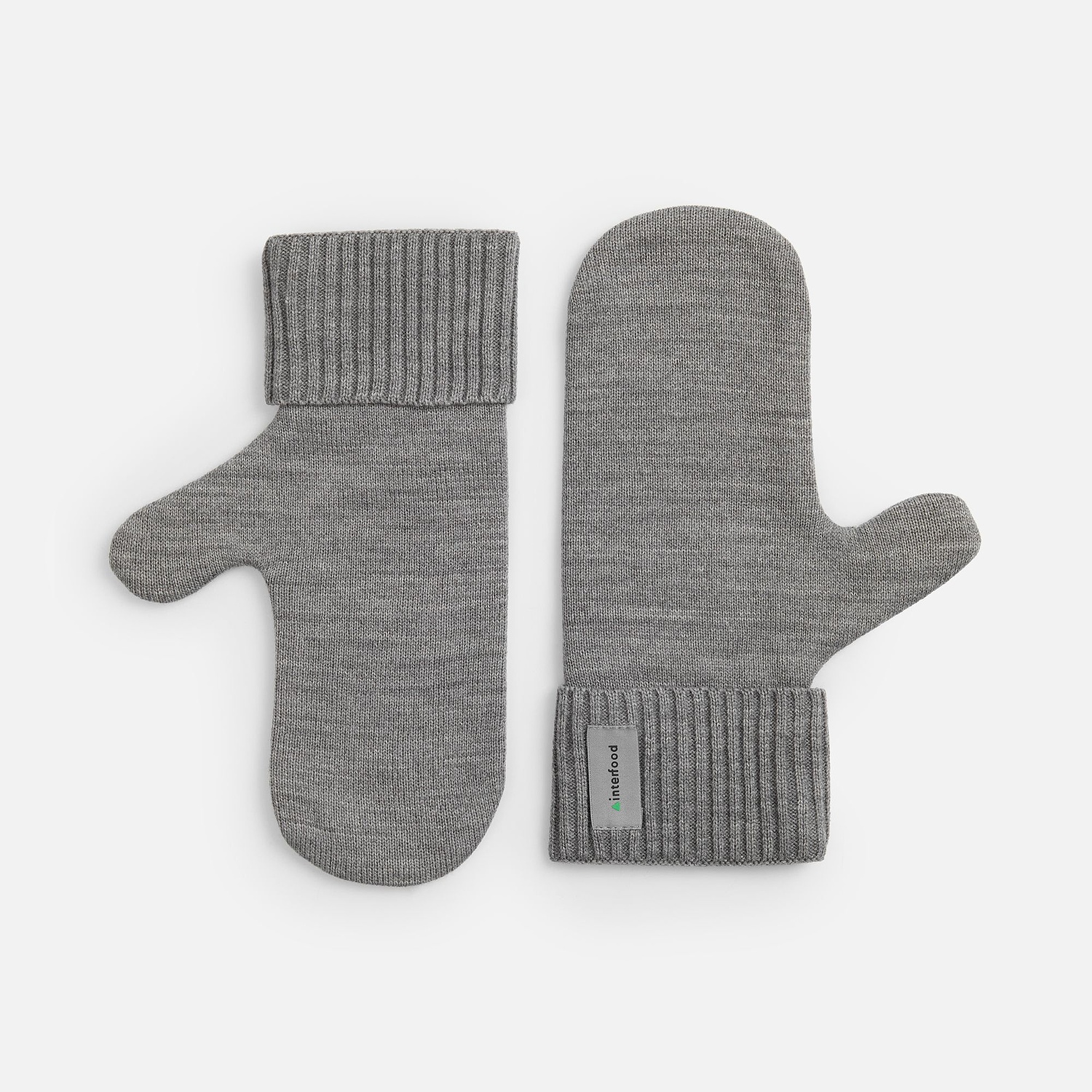 Лейбл тканевый Epsilon, XXS, серый с логотипом