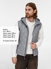 Жилет унисекс Tarnaby, светло-серый с логотипом